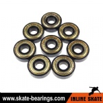 AKA inline skate bearings 608 ZZ Gold