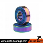 AKA inline skate bearings with colorful titanium